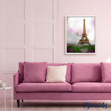 Cargar imagen en el visor de la galería, Pintar Por Números - Romántica Torre De Color Rosa - Figuredart - Ciudades