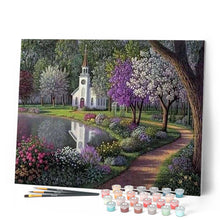 Cargar imagen en el visor de la galería, Pintar Por Números - Hyde Park Púrpura - Figuredart - Paisajes