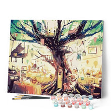 Cargar imagen en el visor de la galería, Pintar Por Números - Casa Del Árbol - Figuredart - Ciudades Árboles