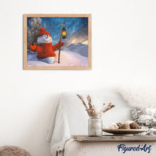 Cargar imagen en el visor de la galería, Pintar Por Números - Muñeco De Nieve De Navidad - Figuredart - Navidad