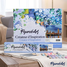 Cargar imagen en el visor de la galería, Pintar Por Números - Puerto De La Ciudad Cielo Azul - Figuredart - Ciudades