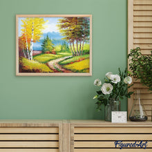 Cargar imagen en el visor de la galería, Pintar Por Números - Hojas Amarillas Carretera Escénica - Figuredart - Paisajes