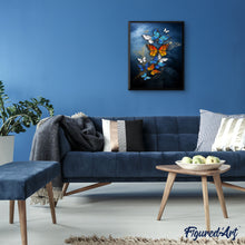 Cargar imagen en el visor de la galería, Pintar por números | Mariposas multicolores mágicas | Novedades Animales Mariposas Intermedio | FiguredArt