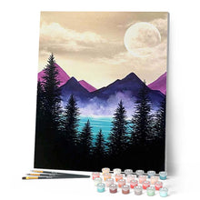 Cargar imagen en el visor de la galería, Pintar por números | Bosque y lago | Novedades Paisajes Montañas Fácil | FiguredArt