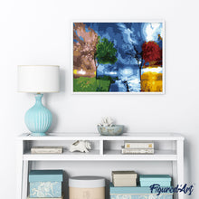 Cargar imagen en el visor de la galería, Pintar Por Números - Cuatro Estaciones Del Árbol - Figuredart - Paisajes Árboles