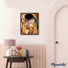 Cargar imagen en el visor de la galería, Pintar Por Números - El Beso Abstracto - Figuredart - Reproducción De Obras De Arte Romanticismo