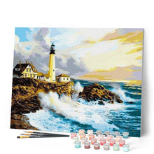 Cargar imagen en el visor de la galería, Pintar Por Números - Gran Ola En El Mar - Figuredart - Paisajes
