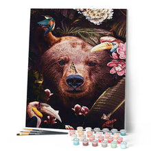 Cargar imagen en el visor de la galería, Pintar por números | Aves oso y mariposas | Novedades Animales Osos Avanzado | FiguredArt