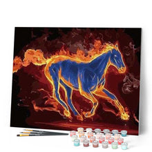 Cargar imagen en el visor de la galería, Pintar Por Números - Caballo De Fuego - Figuredart - Animales Caballos