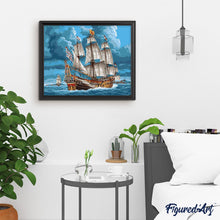 Cargar imagen en el visor de la galería, Pintar Por Números - Velaro En El Mar - Figuredart - Barcos