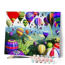 Cargar imagen en el visor de la galería, Pintar Por Números - Globos De Aire Caliente De Dibujos Animados - Figuredart - Paisajes