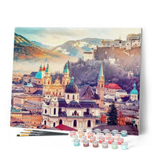 Cargar imagen en el visor de la galería, Pintar Por Números - La Ciudad De Salzburgo - Figuredart - Ciudades