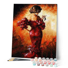 Cargar imagen en el visor de la galería, Pintar Por Números - Flamenca - Figuredart - Romanticismo