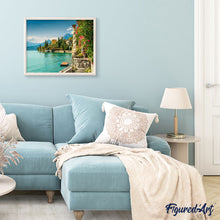 Cargar imagen en el visor de la galería, Pintar Por Números - Costa Mediterránea - Figuredart - Ciudades