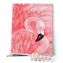 Cargar imagen en el visor de la galería, Pintar Por Números - Flamenco Florido - Figuredart - Animales