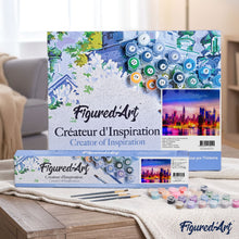 Cargar imagen en el visor de la galería, Pintar Por Números - Paisaje Nocturno - Figuredart - Ciudades