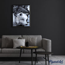 Cargar imagen en el visor de la galería, Pintar Por Números - Caballero Blanco Y Negro - Figuredart - Animales Caballos