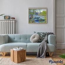 Cargar imagen en el visor de la galería, Pintar Por Números - Los Pescadores - Figuredart - Barcos Paisajes