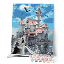 Cargar imagen en el visor de la galería, Pintar Por Números - Castillo Del Lobo - Figuredart - Lobos Paisajes