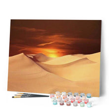 Cargar imagen en el visor de la galería, Pintar Por Números - Crepúsculo En El Desierto - Figuredart - Paisajes