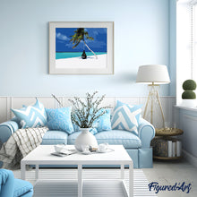 Cargar imagen en el visor de la galería, Pintar Por Números - Playa Océano Azul - Figuredart - Paisajes