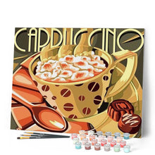 Cargar imagen en el visor de la galería, Pintar Por Números - Cappuccino - Figuredart - Cocina