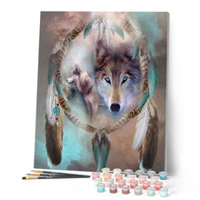 Cargar imagen en el visor de la galería, Pintar Por Números - Tótem Del Lobo - Figuredart - Animales Lobos