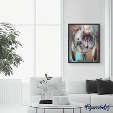 Cargar imagen en el visor de la galería, Pintar Por Números - Tótem Del Lobo - Figuredart - Animales Lobos