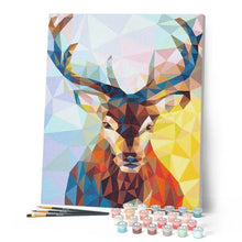 Cargar imagen en el visor de la galería, Pintar Por Números - Ciervos De Cerámica De Cristal - Figuredart - Animales