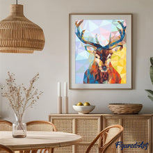 Cargar imagen en el visor de la galería, Pintar Por Números - Ciervos De Cerámica De Cristal - Figuredart - Animales