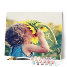 Cargar imagen en el visor de la galería, Pintar Por Números - Niña Con Flores - Figuredart - Flores
