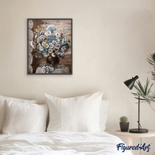 Cargar imagen en el visor de la galería, Pintar Por Números - Jarrón De Margaritas - Figuredart - Flores