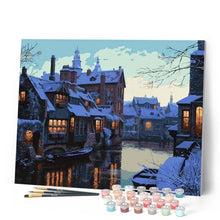 Cargar imagen en el visor de la galería, Pintar Por Números - Ciudad Nevada - Figuredart - Ciudades