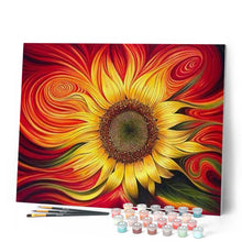Cargar imagen en el visor de la galería, Pintar Por Números - Girasol Rojo - Figuredart - Flores