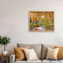 Cargar imagen en el visor de la galería, Pintar Por Números - Bosque Amarillo - Figuredart - Paisajes