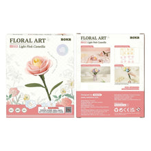 Cargar imagen en el visor de la galería, Puzzle 3D - Camelia rosa claro