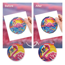 Cargar imagen en el visor de la galería, Mini Diamond Painting 15x20cm (4 piezas) - Aves Tropicales y Atardecer