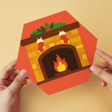 Cargar imagen en el visor de la galería, Mini Serie Pintar por Números - Hexágonos (6 piezas) - Set navideño