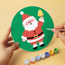 Cargar imagen en el visor de la galería, Mini Serie Pintar por Números - discos de Ø20cm (6 piezas) - Momentos de Santa Claus