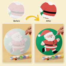 Cargar imagen en el visor de la galería, Mini Serie Pintar por Números - discos de Ø20cm (6 piezas) - Momentos de Santa Claus