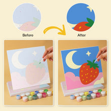 Cargar imagen en el visor de la galería, Mini Serie Pintar por Números 20x20cm (6 piezas) - Pop frutal y celestial