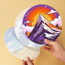 Cargar imagen en el visor de la galería, Mini Serie Pintar por Números - discos de Ø20cm (6 piezas) - Maravillas de la naturaleza
