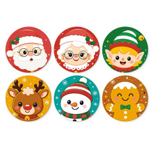 Cargar imagen en el visor de la galería, Mini Serie Pintar por Números - discos de Ø20cm (6 piezas) - Set de personajes festivos Figured'Art