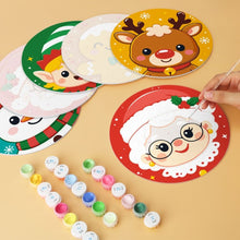 Cargar imagen en el visor de la galería, Mini Serie Pintar por Números - discos de Ø20cm (6 piezas) - Set de personajes festivos