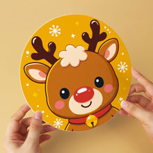 Cargar imagen en el visor de la galería, Mini Serie Pintar por Números - discos de Ø20cm (6 piezas) - Set de personajes festivos