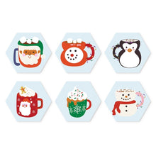 Cargar imagen en el visor de la galería, Mini Serie Pintar por Números - Hexágonos (6 piezas) - Tazas acogedoras de invierno Figured'Art