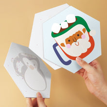 Cargar imagen en el visor de la galería, Mini Serie Pintar por Números - Hexágonos (6 piezas) - Tazas acogedoras de invierno