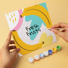 Cargar imagen en el visor de la galería, Mini Serie Pintar por Números 20x20cm (6 piezas) - Frutas frescas