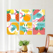 Cargar imagen en el visor de la galería, Mini Serie Pintar por Números 20x20cm (6 piezas) - Frutas frescas