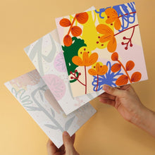 Cargar imagen en el visor de la galería, Mini Serie Pintar por Números 20x20cm (6 piezas) - Jardín abstracto